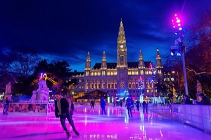 Pista de gelo em Viena 