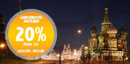 Save 20% on your stay in Moscow