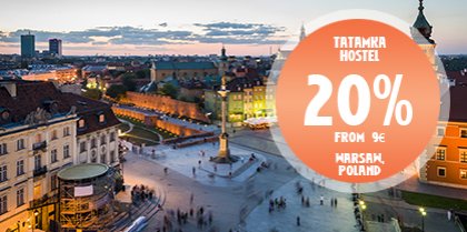 Warsaw discounted: pay 20% less!